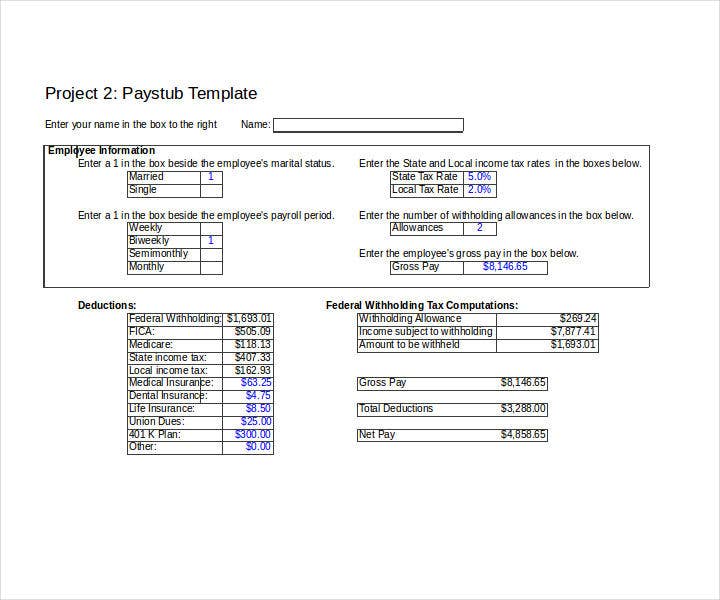 Payroll Template For Mac