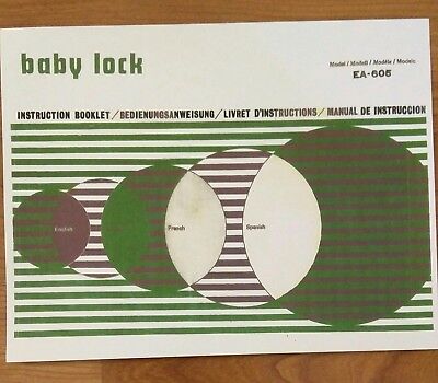 Baby Lock Serger Manual